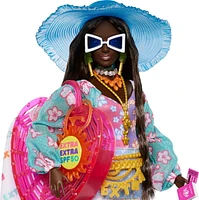 Barbie – Extra Fly– Poupée Voyage, tenue de plage