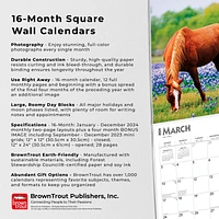 BrownTrout Horse Lovers 2024 12x24 Inch Square Wall Calendar, 9781975463113