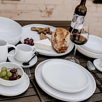 Mesa Ceramics Uno Assiette plate en grès 28 cm Ensemble de 4