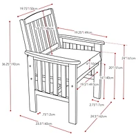 Fauteuil d’extérieur Miramar de CorLiving en bois dur