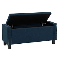 Pouf de stockage en tissu Boston