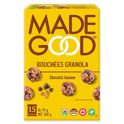 MadeGood Chocolate Banana Granola Minis 15pk, 15 x 24 g