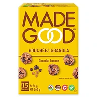 MadeGood Chocolate Banana Granola Minis 15pk, 15 x 24 g