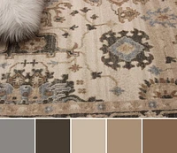 ECARPET Gloria 5'0" x 8'0" Traditional Area Rug for Living Room, Bedroom, Dining Room, Entrance, Hallway and More.