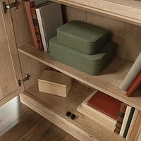 Sauder Aspen Post Library w/ Doors