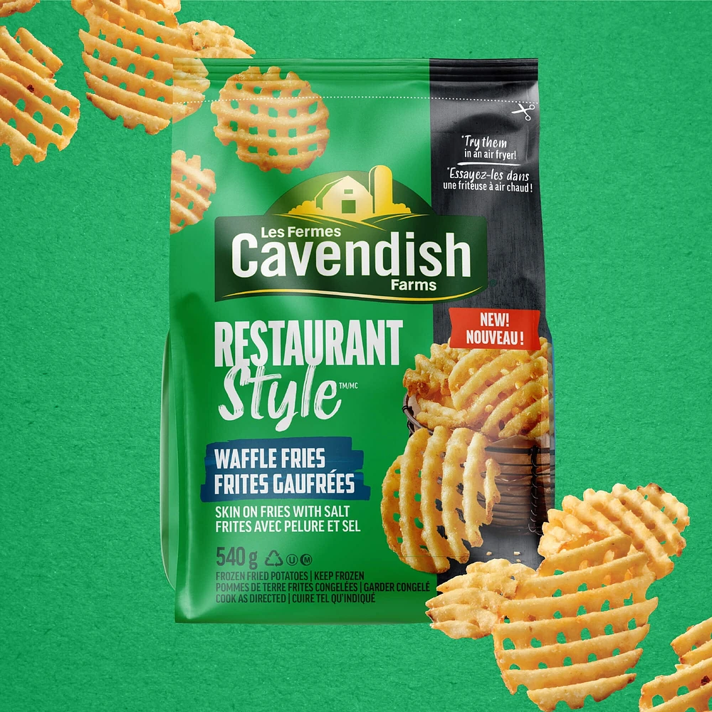 Cavendish Farms Restaurant Style Waffle Fries, 540g