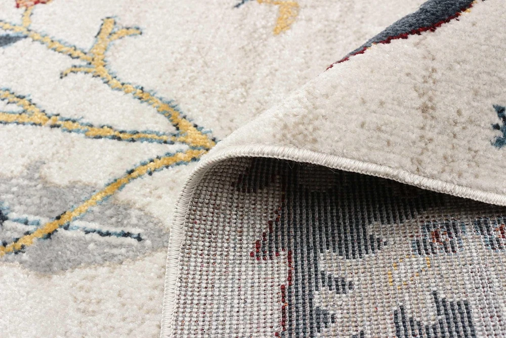 Tapis Lavable ECARPET Boho Chic pour Chambre, Salon, Chambre d'Enfant, Couloir