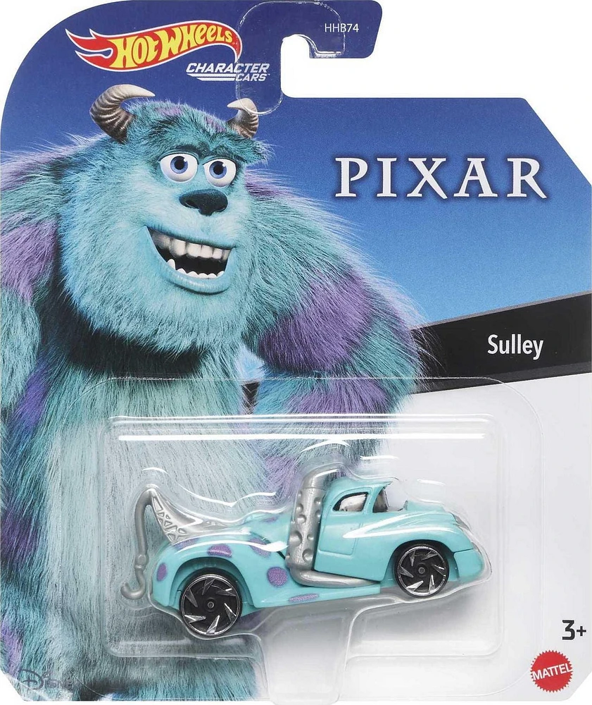 Hot Wheels Character Car Sully Véhicule sous licence, 3 ans et collect.