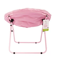 Enfants fauteuil lune en peluche Siège moelleux avec tissu multicolore en peluche