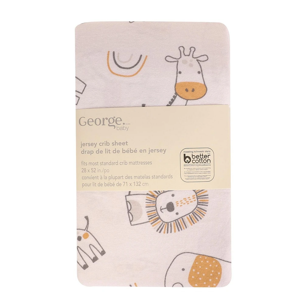 Drap-housse en coton George Baby