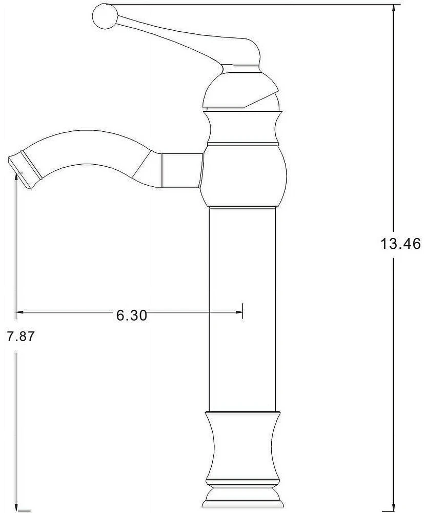 American Imaginations 21.75-in. W Drop In White Bathroom Vessel Sink Set For Deck Mount Drilling AI-22483