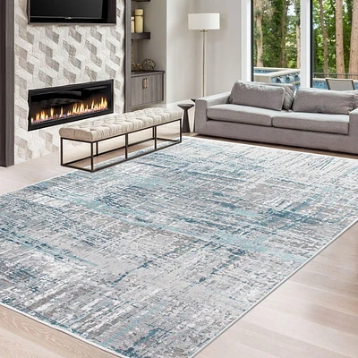 Tapis ECARPET Lucca Gris 5'3" x 7'3"