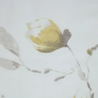 Loft Living Synergy, panneau de rideau à oeillets faux lin diaphane imprimé floral 52" x 63", corail