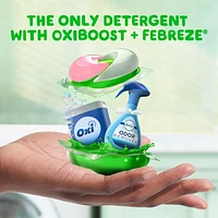 Capsules de détergent à lessive Gain Flings grande taille, 3 en 1 avec Febreze et Oxi, parfum Vibrant, 25 capsules 25CT