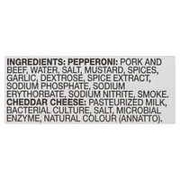 Pepperoni doux Pep 'N Cheddies de McSweeney's Pepperoni & Fromage Snack 150g