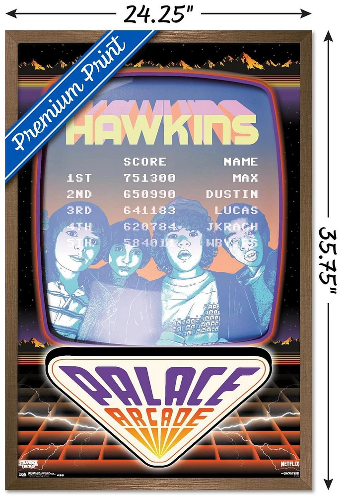 Netflix Stranger Things: Season 2 - Palace Arcade Wall Poster, 22.375" x 34"