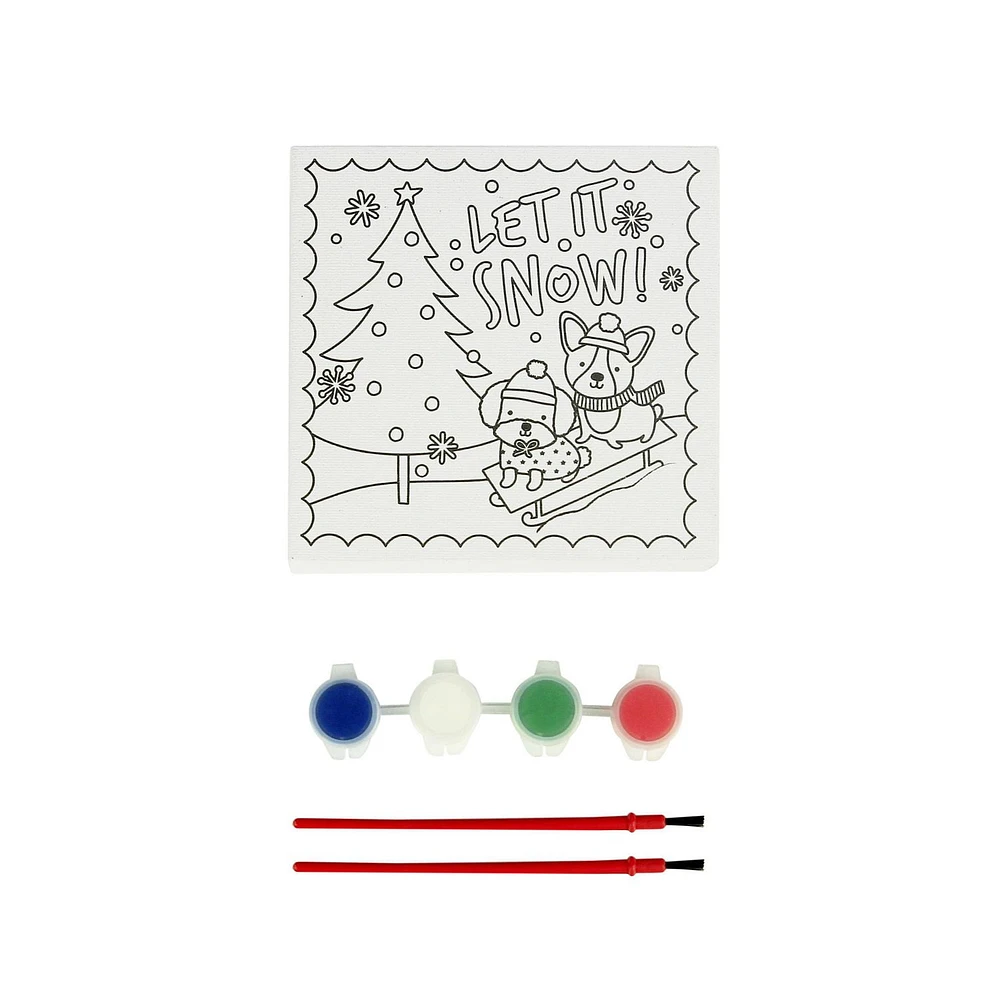 HOLIDAY TIME PAINT YOUR OWN CANVAS KIT
