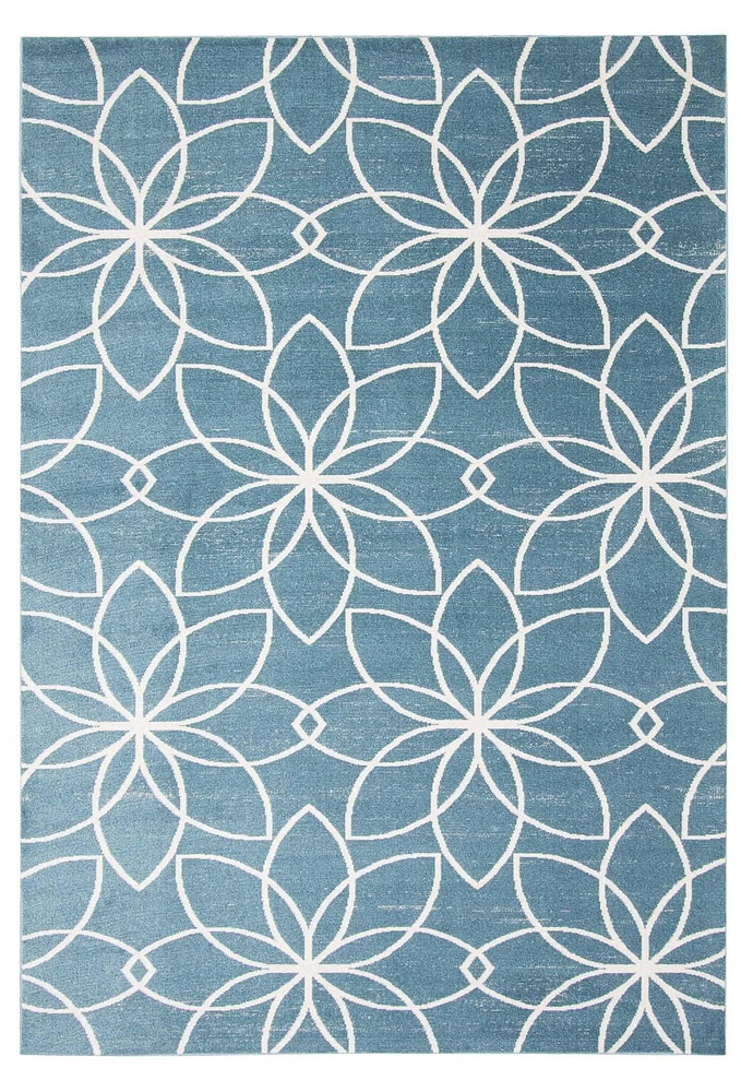 ECARPET Washable Floral Area Rug & Runner for Bedroom, Living Room, Kids Hallway
