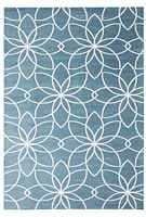 ECARPET Washable Floral Area Rug & Runner for Bedroom, Living Room, Kids Hallway