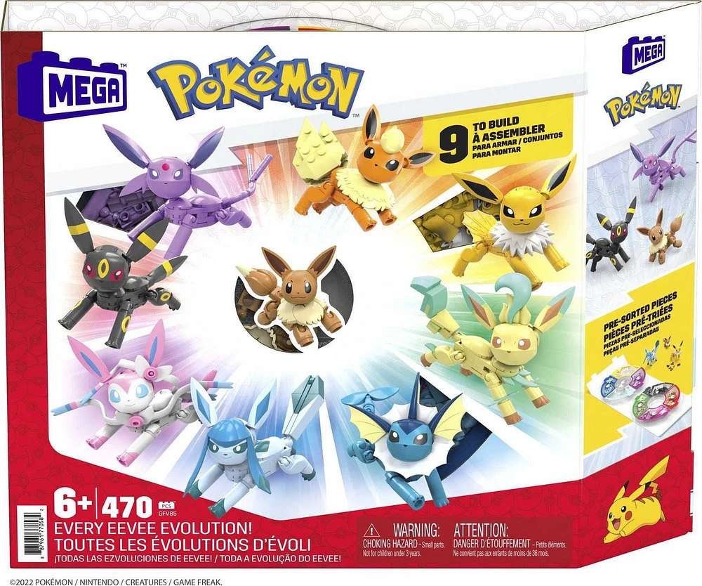 MEGA Pokémon Coffret Évolutions épiques d’Évoli - 470 Pieces