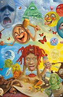 Trippie Redd - Art Wall Poster, 22.375" x 34" Framed