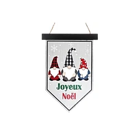 Mdf Flag Wall Hanger (Joyeux Noel)