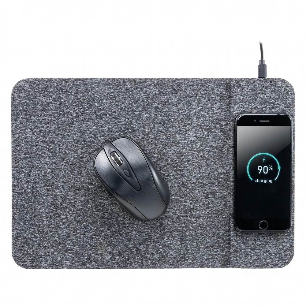 Tapis de souris sans fil Allsop PowerTrack Qi - Gris