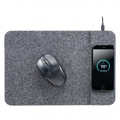 Tapis de souris sans fil Allsop PowerTrack Qi - Gris