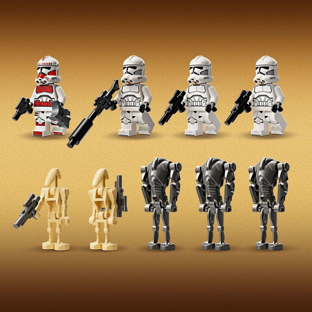 LEGO Star Wars Clone Trooper & Battle Droid Battle Pack 75372 Ensemble de construction (215 pièces) Comprend 215 pièces, 7+ ans