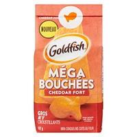 Goldfish® Mega Bites Sharp Cheddar Crackers 167 g Bag, Goldfish Crackers 167 g