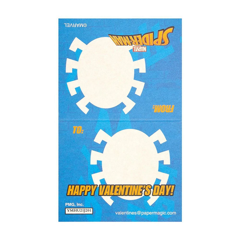 Spiderman Valentine's Day Cards, 32 Count, Classroom Exchange Cards With Stickers