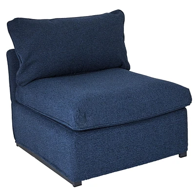 Patioflare Flexiform Modular Set Outdoor Armless Chair, Blue