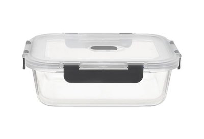 MS RECTANGLE GLASS CONTAINER 1050ML, Volume - 1050ml