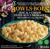 Macaroni aux 3 fromages avec bol de chou-fleur