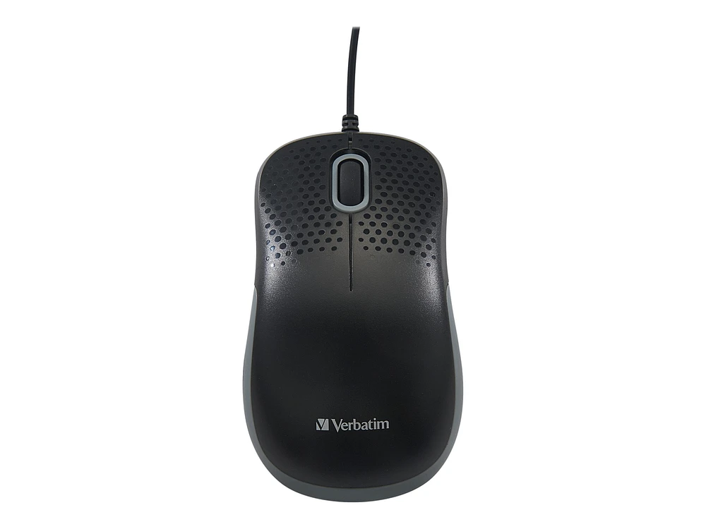 Verbatim Silent Corded Optical Mouse - Black 99790