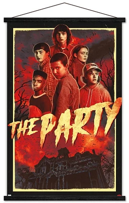 Netflix Stranger Things: Season 4 - The Party Wall Poster with Magnetic Frame