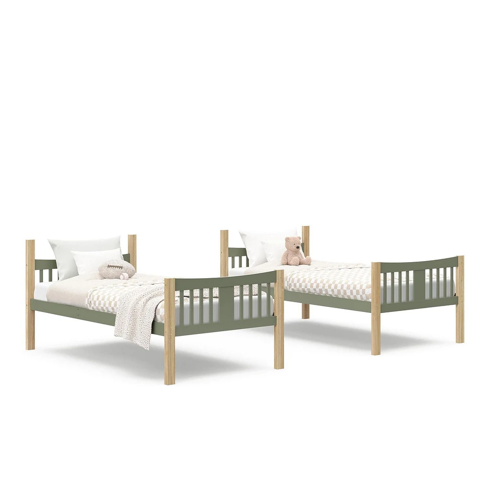 Storkcraft Caribou Solid Hardwood Twin Bunk Bed