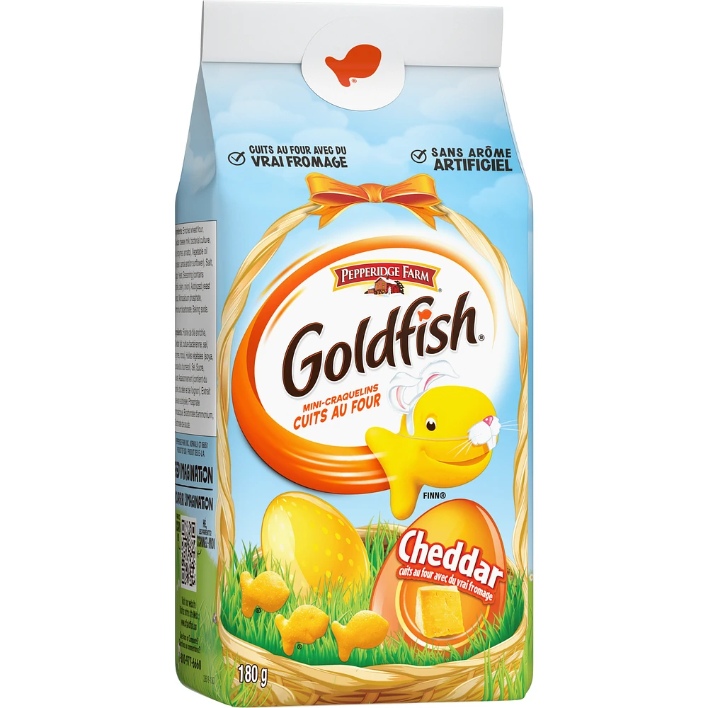 Craquelins GoldfishMD Cheddar sur le thème du printemps, 180g Bag Craquelins Goldfish Cheddar