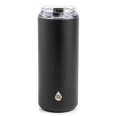 TAL Stainless Steel Tall Boy Tumbler 18 fl oz, Black, Water Bottle
