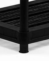 Ramtuff  5-Levels Plastic Shelving System 18'' x 36'' x 73", 5-Level resin Shelving