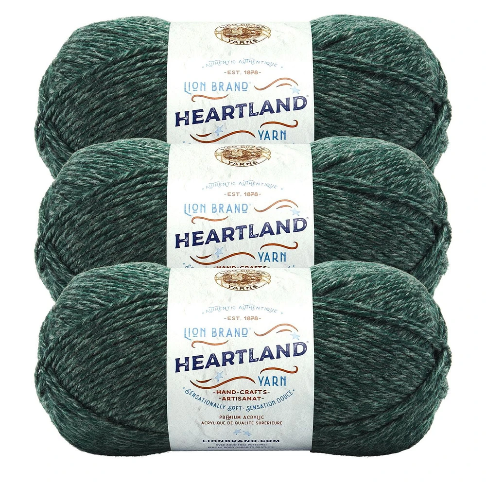 Lion Brand Yarn Heartland Yarn 3Pack