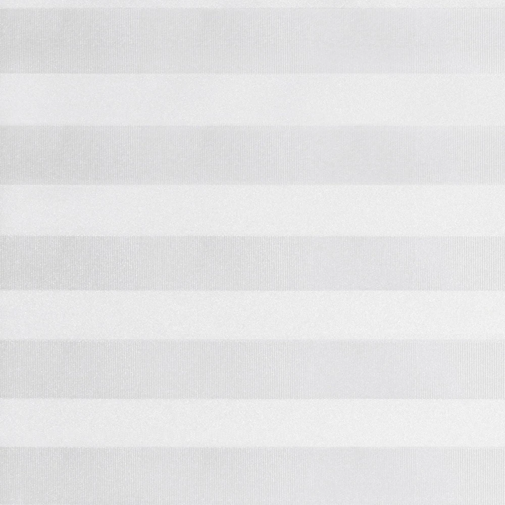 Nappe de table rayée hometrends en microfibre rond de 177,8 cm, blanc