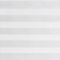 Nappe de table rayée hometrends en microfibre rond de 177,8 cm, blanc