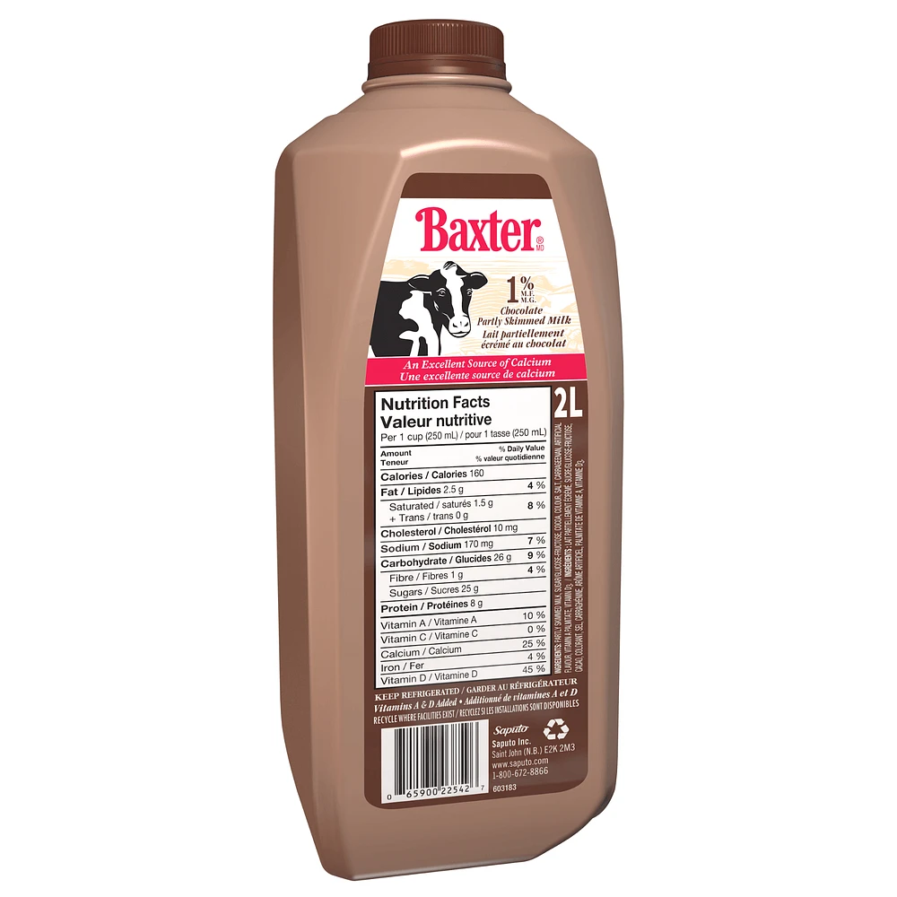 Baxter 1% Chocolate Milk, 2L