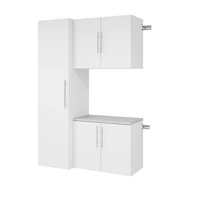 Prepac Armoire de rangement HangUps Work, noir, ensemble S - 3 pièces