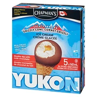 Chapman's Yukon Grizzly Double the Dip Cone, 5 x 140mL