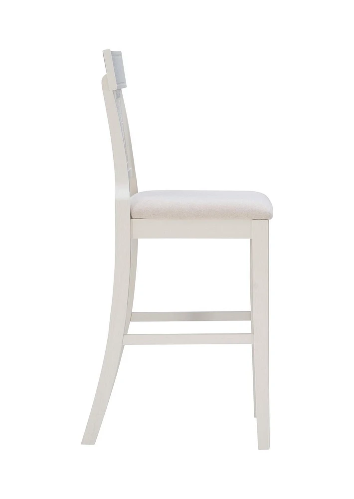 Tabouret de bar Alton, blanc
