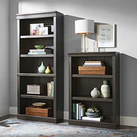 Sauder® Collection Glendale Bibliothèque 3 tablettes Finition chêne foncé, 423493