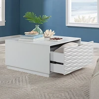 Sauder La Collection Morgan Main Table basse, Finition White, 434923