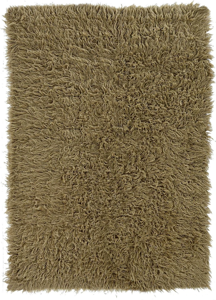 Tapis d'appoint Nouveau Flokati 1400 gr de 2' 4" x 4' 8", Champignon